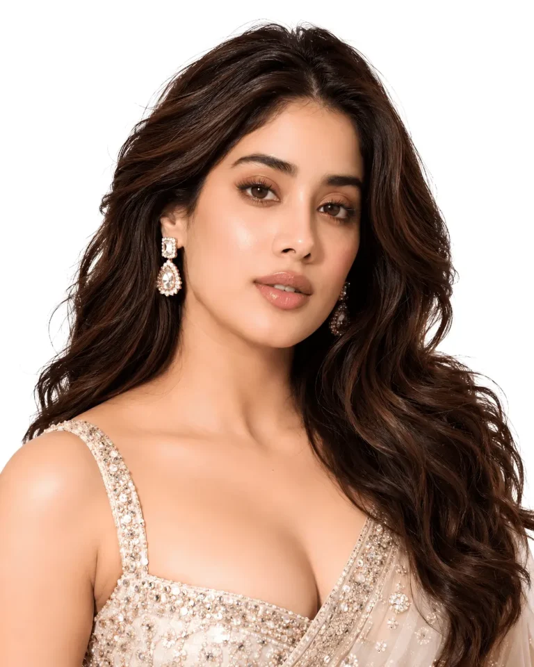 Janhvi Kapoor — AI-generated portrait illustration