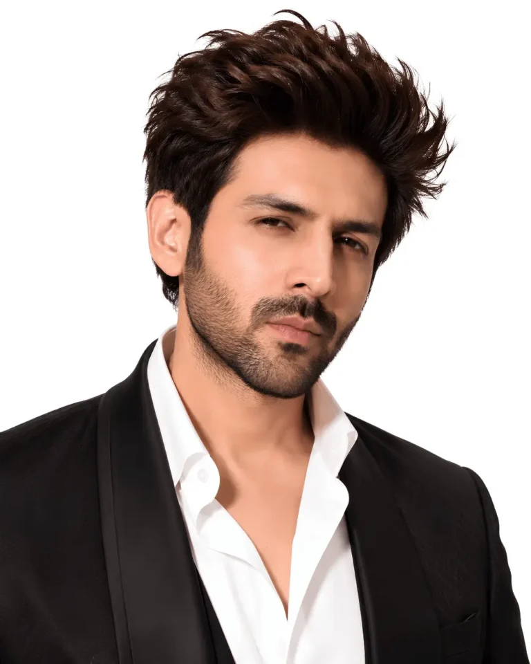 Kartik Aaryan — AI-generated portrait illustration